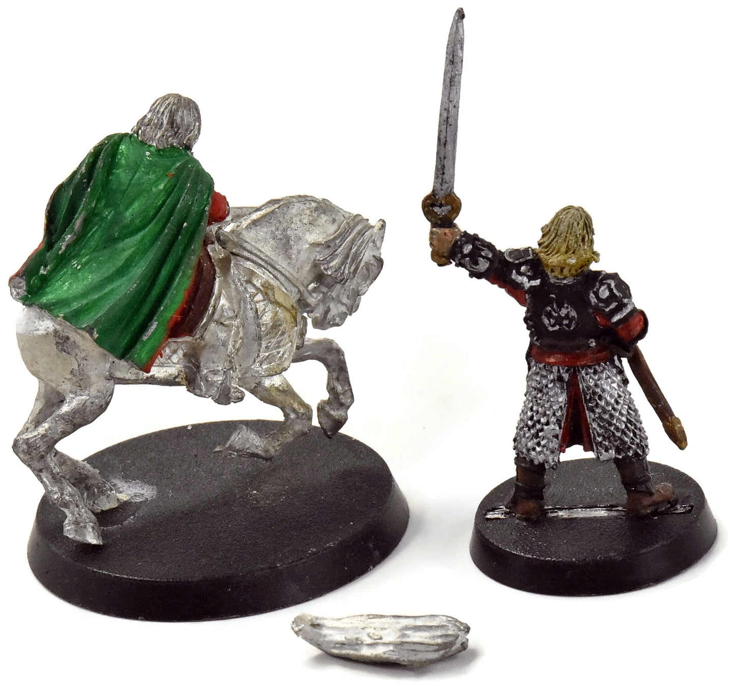 TERRE DU MILIEU Théoden à pied ou monté n° 1 Cheval sans queue MÉTAL LOTR