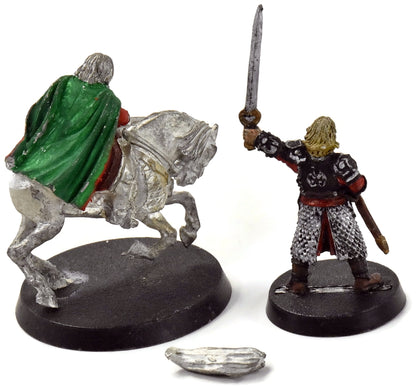 TERRE DU MILIEU Théoden à pied ou monté n° 1 Cheval sans queue MÉTAL LOTR