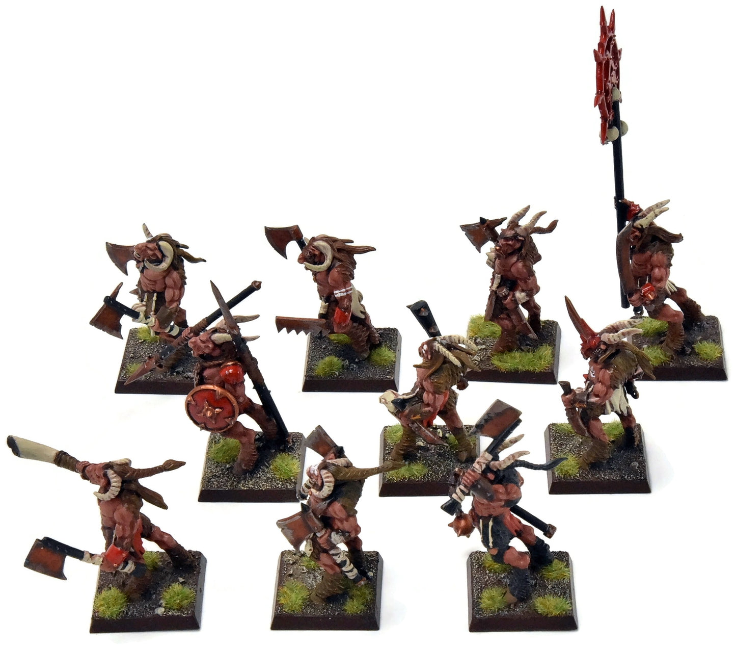 BEASTMEN 10 Gors #9 PRO-PAINTED Fantasy