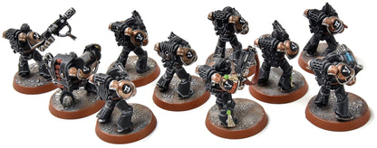 SPACE MARINES 10 Tactical Marines Squad #4 PRO PAINTED Warhammer 40K