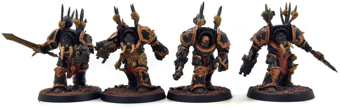 CHAOS SPACE MARINES 9 Terminators #1 WELL PAINTED Warhammer 40K