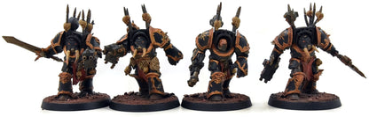 CHAOS SPACE MARINES 9 Terminators #1 WELL PAINTED Warhammer 40K