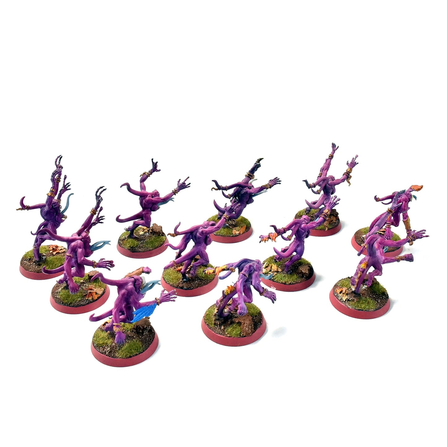 THOUSAND SONS 10 Pink Horrors #6 PRO PAINTED Warhammer 40K
