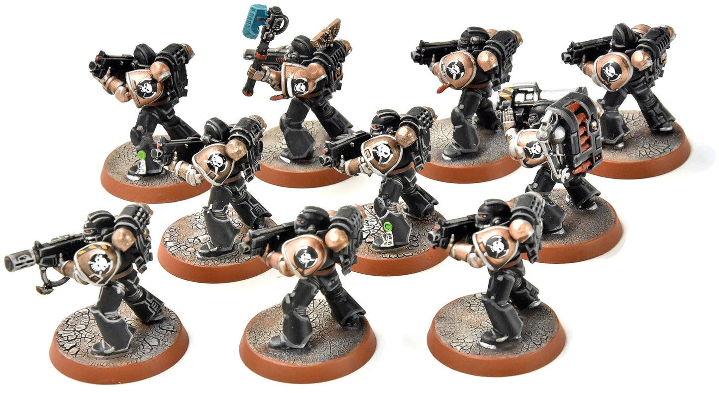 SPACE MARINES 10 Tactical Squad #3 PRO PAINTED Warhammer 40K