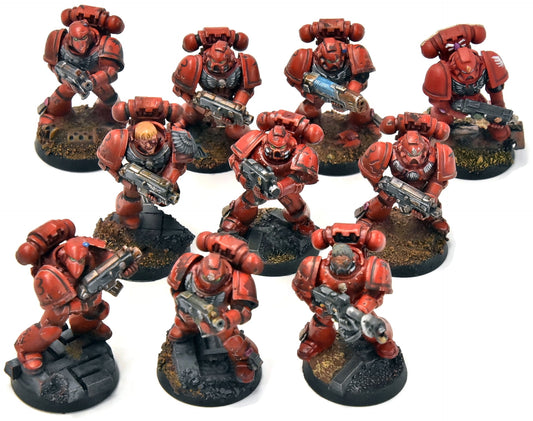 BLOOD ANGELS 10 Tactical Company #11 PRO PAINTED Warhammer 40K