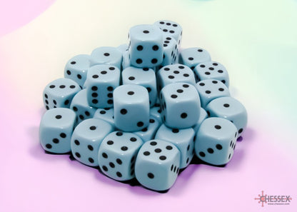Opaque 36d6 Pastel Blue/black 12mm