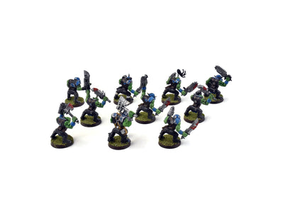 ORKS 10 Orks Boyz #2 WELL PAINTED 40K