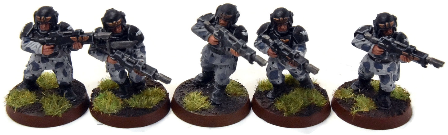 ASTRA MILITARIUM 10 Cadian Shock Troops #19 WELL-PAINTED Warhammer 40K