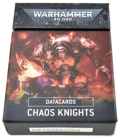 CHAOS KNIGHTS Datacards USED Mint Condition Warhammer 40K
