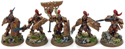 ADEPTUS CUSTODES 5 Custodian Guards Squad #4 PRO PAINTED Warhammer 40K