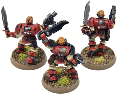 BLOOD ANGELS 3 Scouts #1 2 METAL / 1 PLASTIC PRO PAINTED Warhammer 40K
