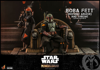 Boba Fett (Repaint Armor) and Throne Sixth Scale Figure Set by Hot Toys