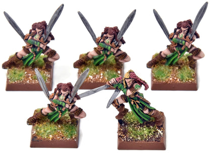 WOOD ELVES 5 Wardancer #1 METAL PRO PAINTED Fantasy