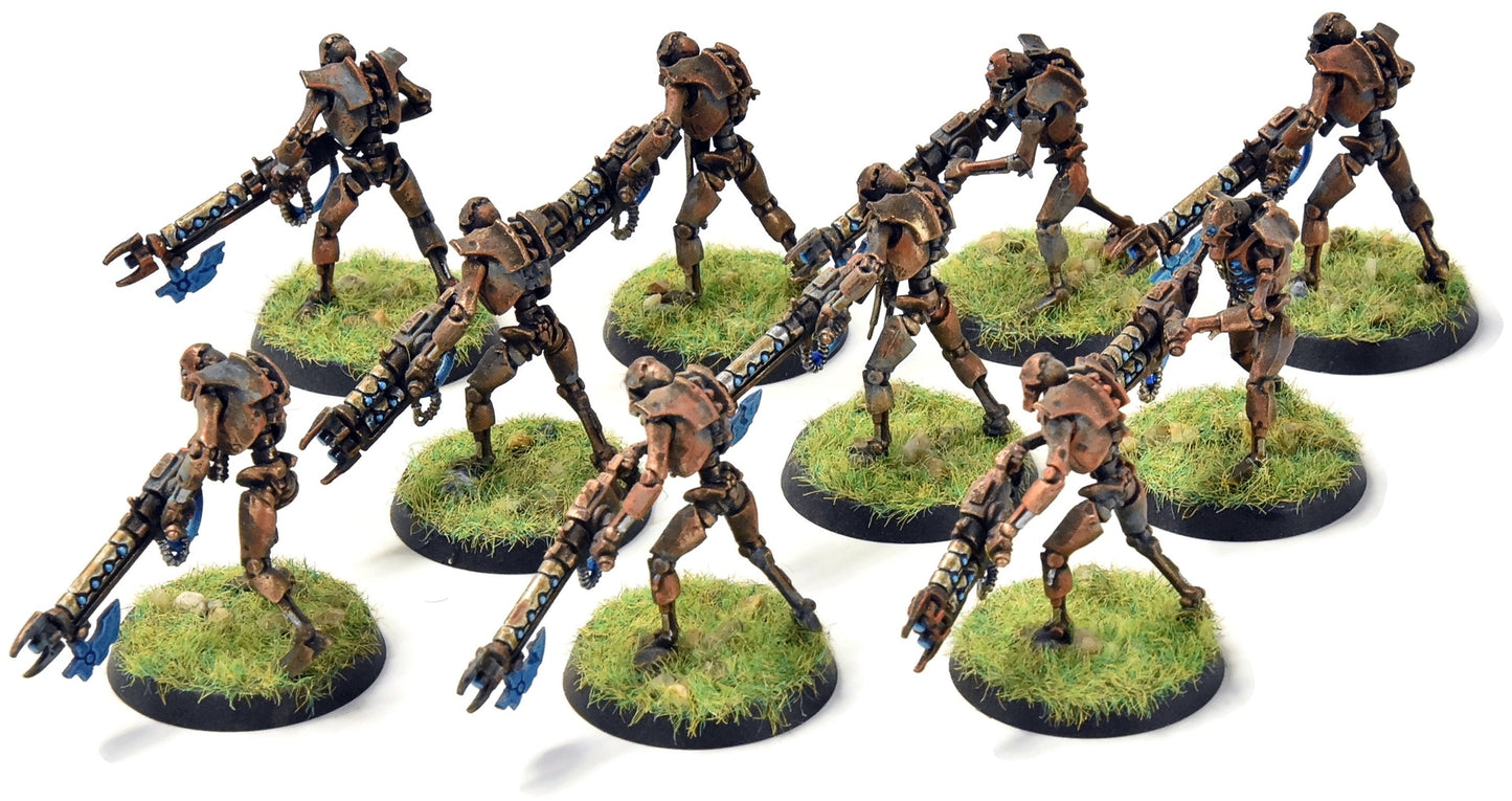 NECRONS 10 Warriors #3 WELL PAINTED Warhammer 40K 5137