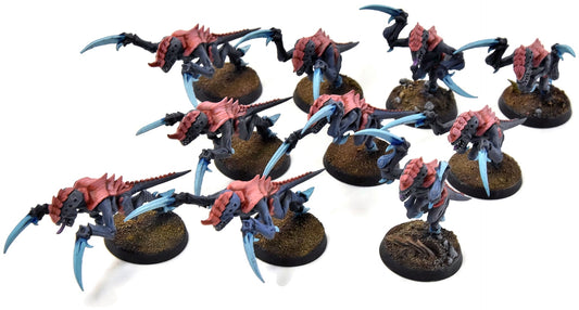 TYRANIDS 10 Hormagants #5 WELL PAINTED Warhammer 40K Brood