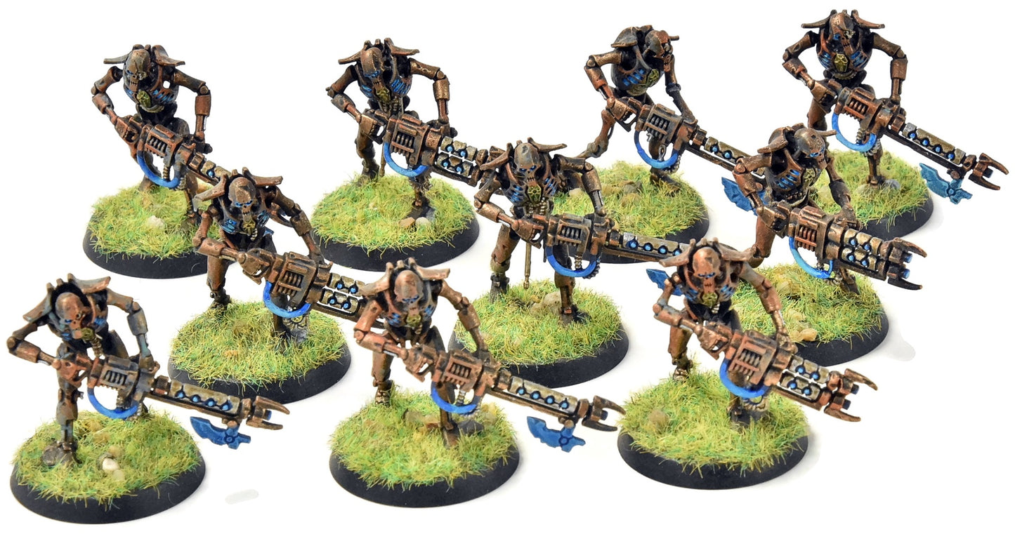NECRONS 10 Warriors #3 WELL PAINTED Warhammer 40K 5137
