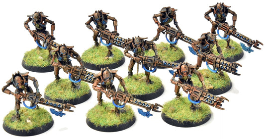 NECRONS 10 Warriors #3 WELL PAINTED Warhammer 40K 5137