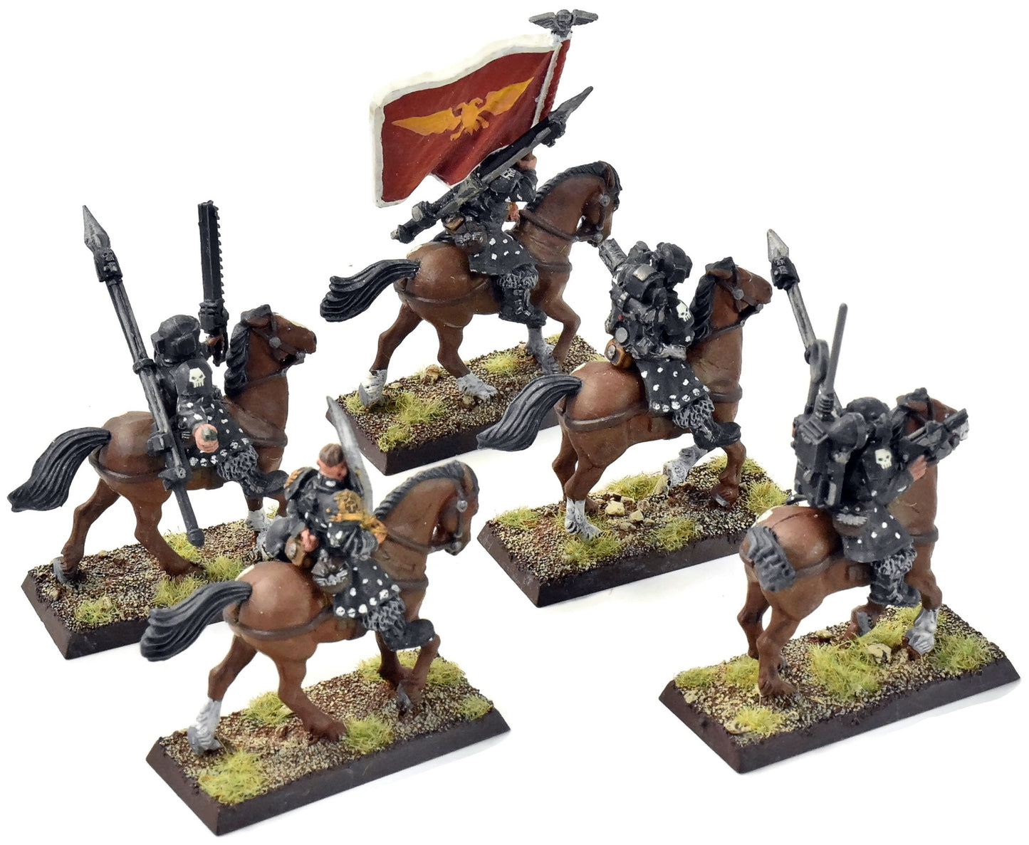 ASTRA MILITARUM Command Squad Mounted Cavalry #1 METAL Fantasy