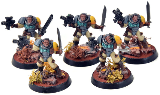 SPACE MARINES 5 Scouts #1 PRO PAINTED Warhammer 40K 0023