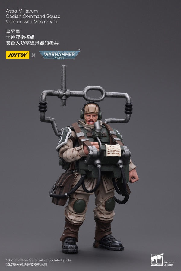 Cadian Command Squad Veteran with Master Vox Astra Militarum Joy Toy