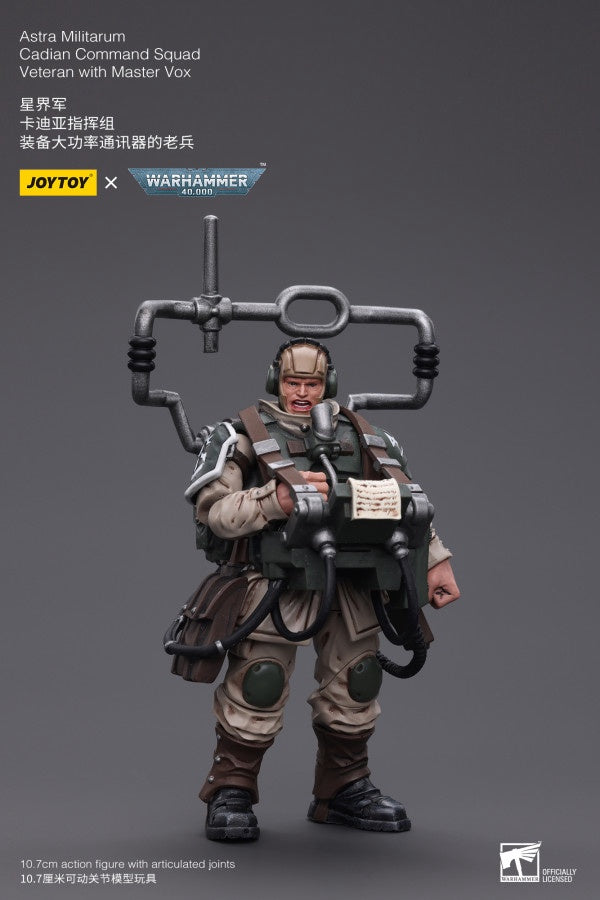 Cadian Command Squad Veteran with Master Vox Astra Militarum Joy Toy