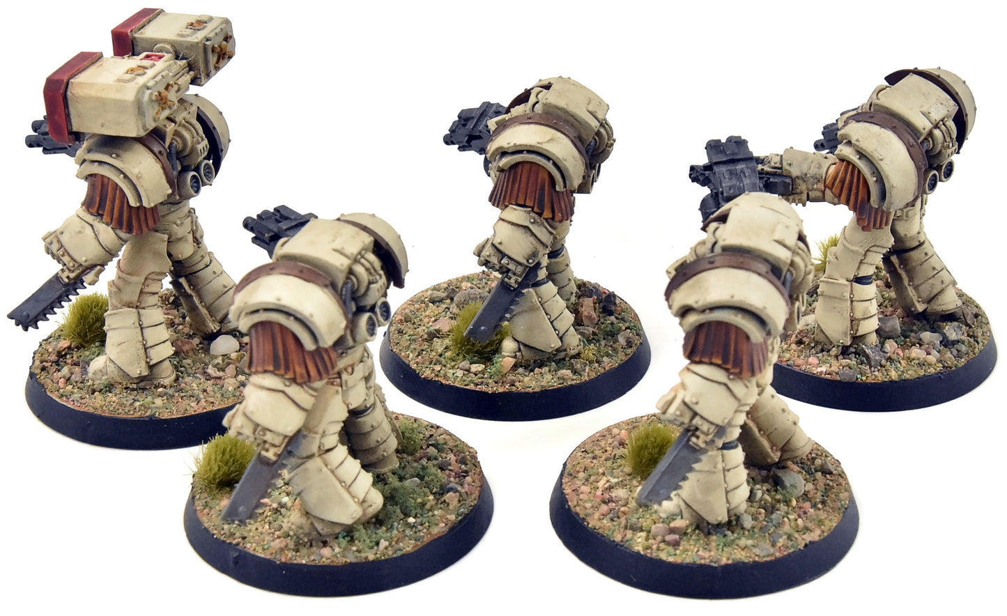 DARK ANGELS 5 Cataphractii Terminators #1 WELL PAINTED Forge World 40K