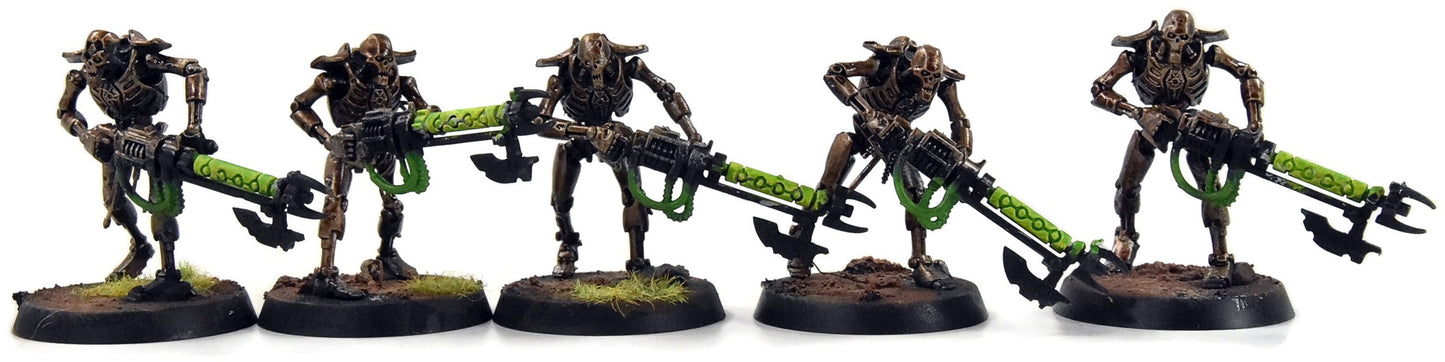 NECRONS 10 Warriors #1  Warhammer 40K WELL PAINTED
