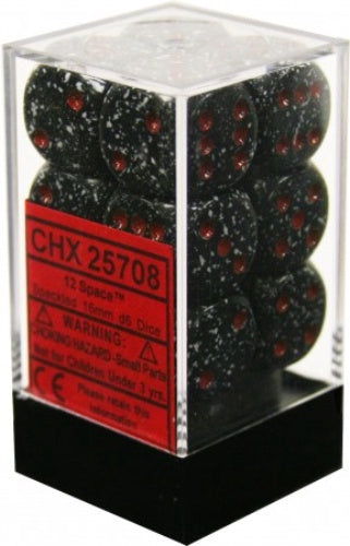 Speckled 12 * D6 Space 16mm Chessex Dice (CHX25708)