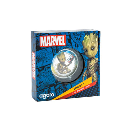AGORO Marvel - Guardians of the Galaxy - Groot 1oz Silver Coin