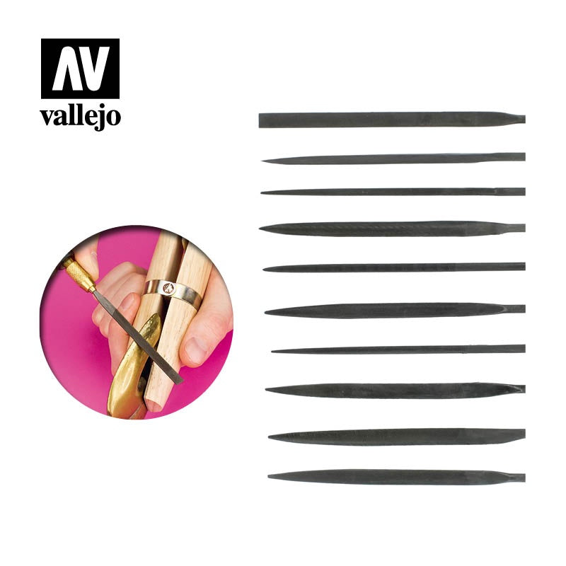 Vallejo Needle File Set (*10) (T03001)