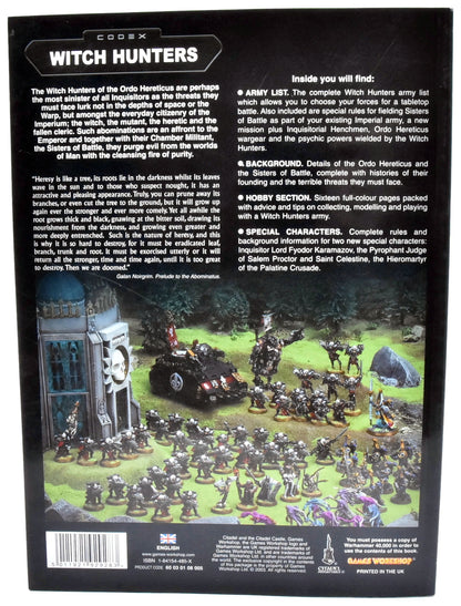 WITCH HUNTERS Codex USED VERY GOOD Condition