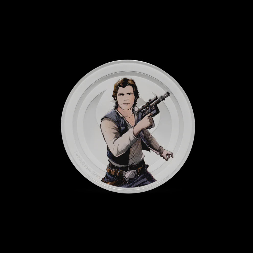 AGORO Star Wars - versus Medallion - Han Solo & Boba Fett 1oz Silver Coin