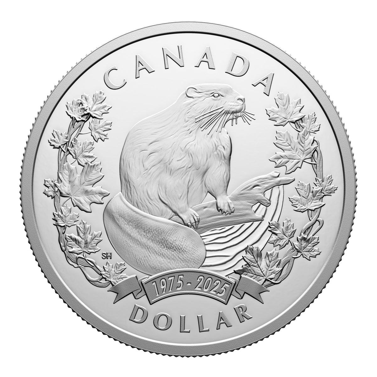 Special Ed. Silver Dollar 50Th Anniversary Of The Beaver As An Official Symbol (251084)