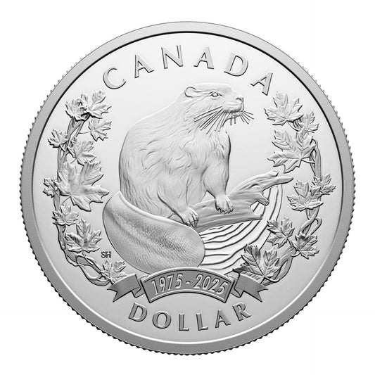 Special Ed. Silver Dollar 50Th Anniversary Of The Beaver As An Official Symbol (251084)