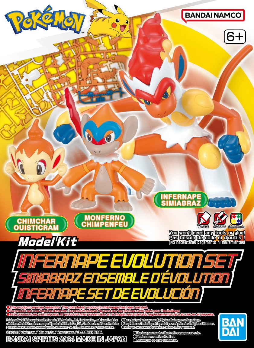 Bandai Pokémon Model Kit Infernape Evolution Set
