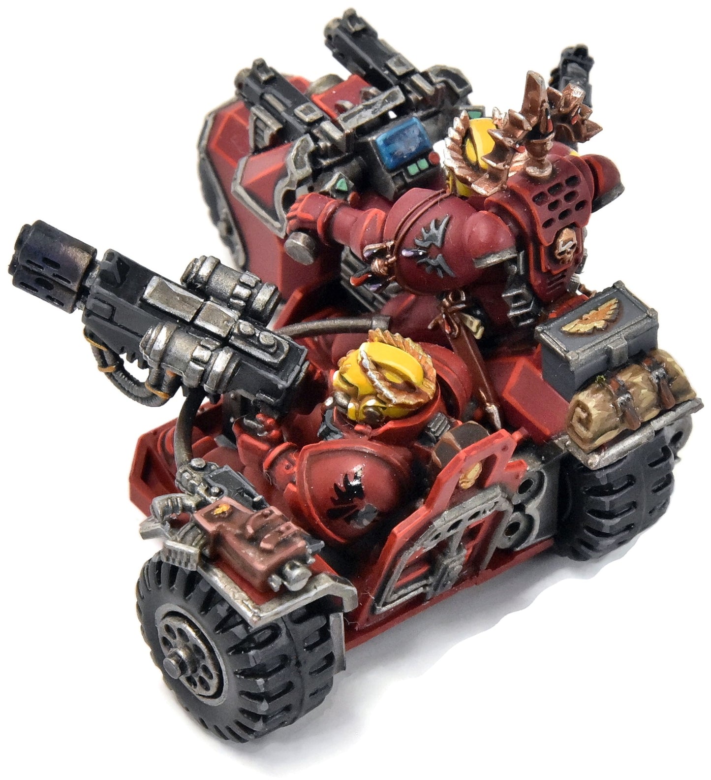 Moto d'attaque Blood Angels n°7, peinture de qualité, Warhammer 40K