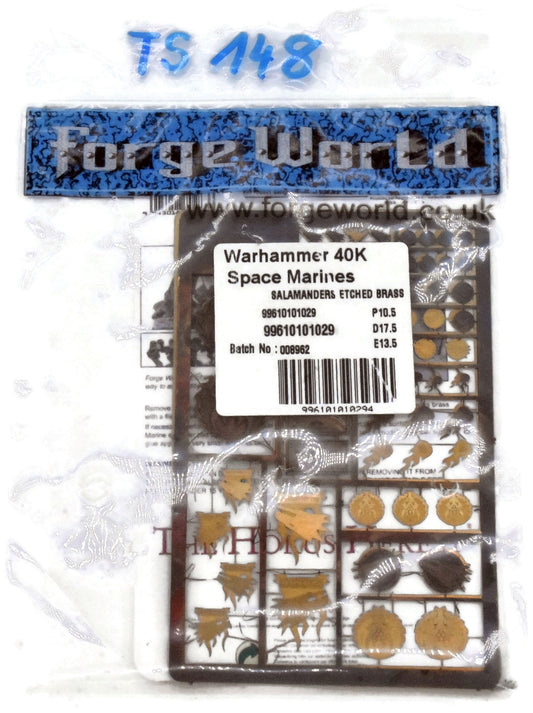 SPACE MARINES Salamanders Etched Brass #1 40K some etched missing