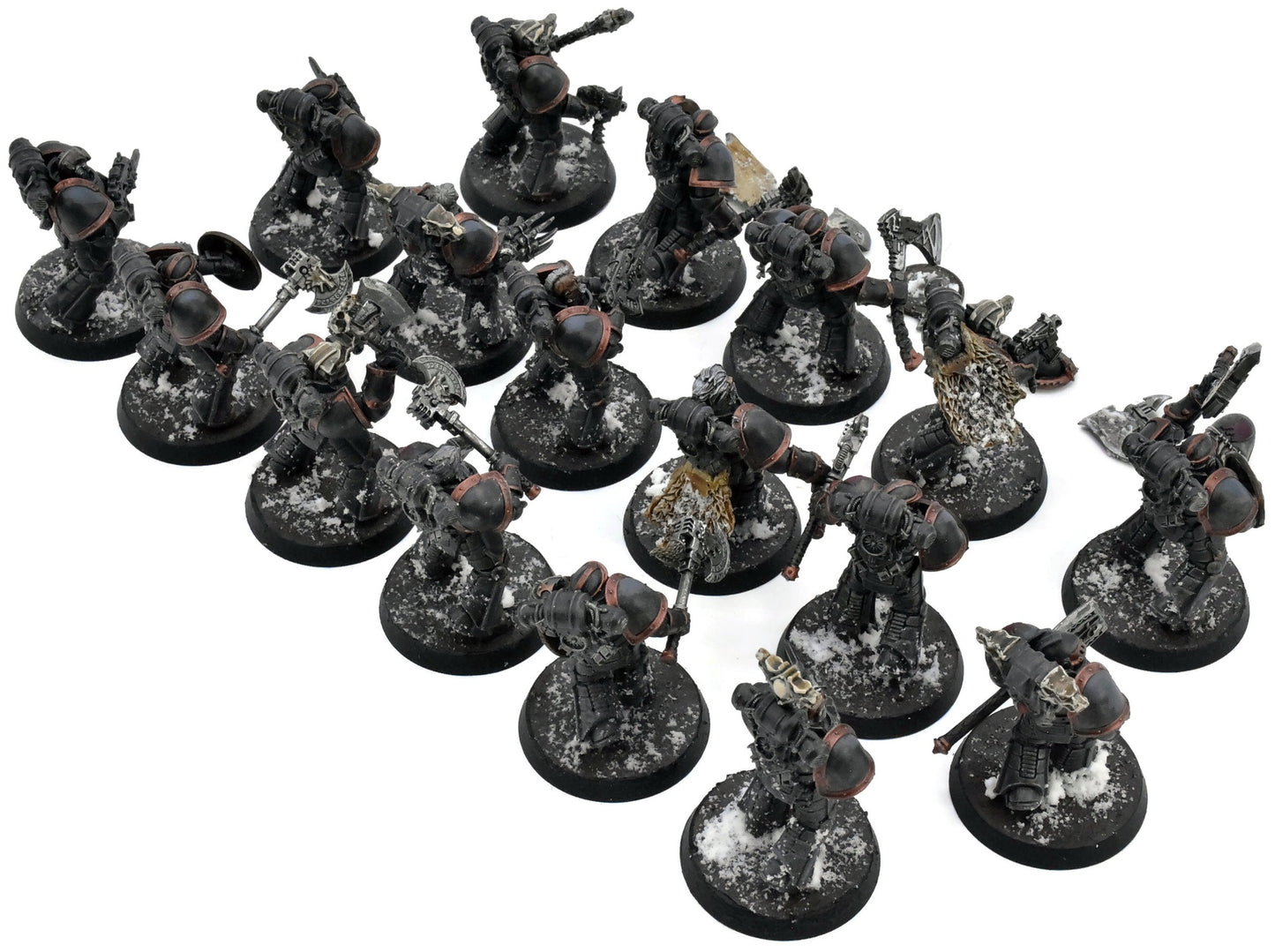 SPACE MARINES 17 Tactical Marines #1 WELL PAINTED Warhammer 40K Missing One Arm