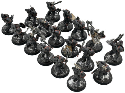 SPACE MARINES 17 Tactical Marines #1 WELL PAINTED Warhammer 40K Missing One Arm