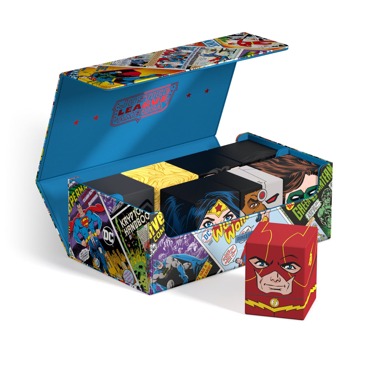 Squaroes DC Justice League WV1 Collectors Case Vintage Comics