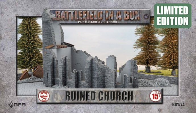 Battlefield In A Box - Ruins Church (new Scheme - Limited Edition)
