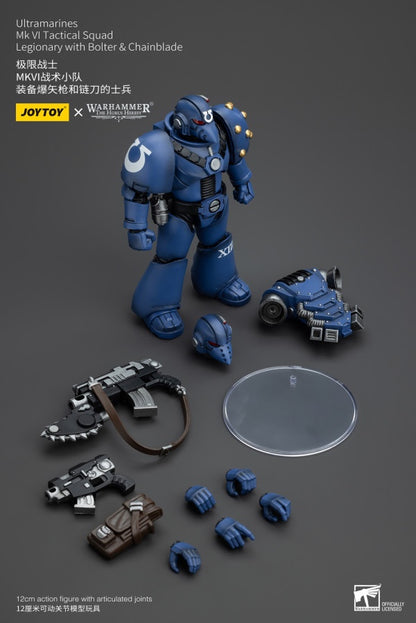 MK VI Tactical Squad Legionary with Bolter& Chainblade Ultramarines Joy Toy