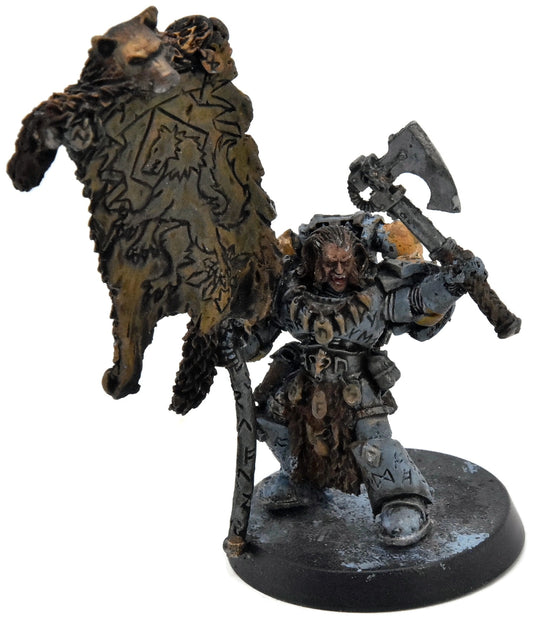 SPACE WOLVES Grey Hunter With Banner #1 Warhammer 40K