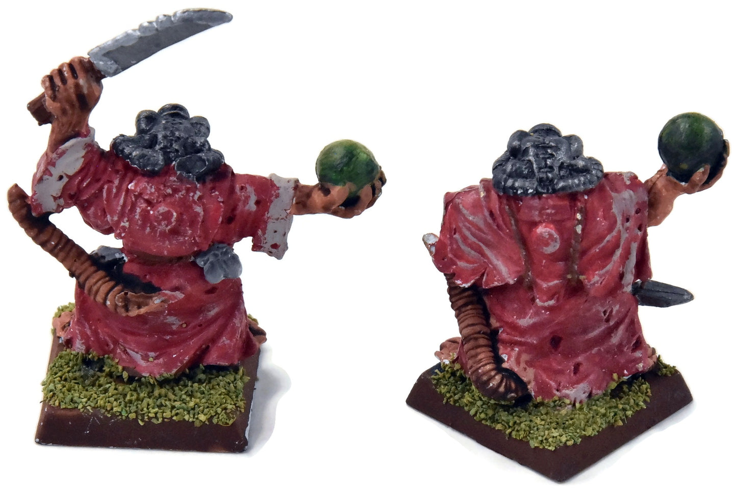 SKAVEN 2 Skryre Acolytes #4 METAL No backpacks Warhammer Fantasy