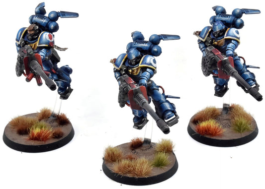 SPACE MARINES 3 Suppressors #1 WELL PAINTED Warhammer 40K Ultramarines