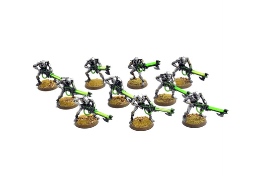 NECRONS 10 necron warriors #1 WELL PAINTED 40K