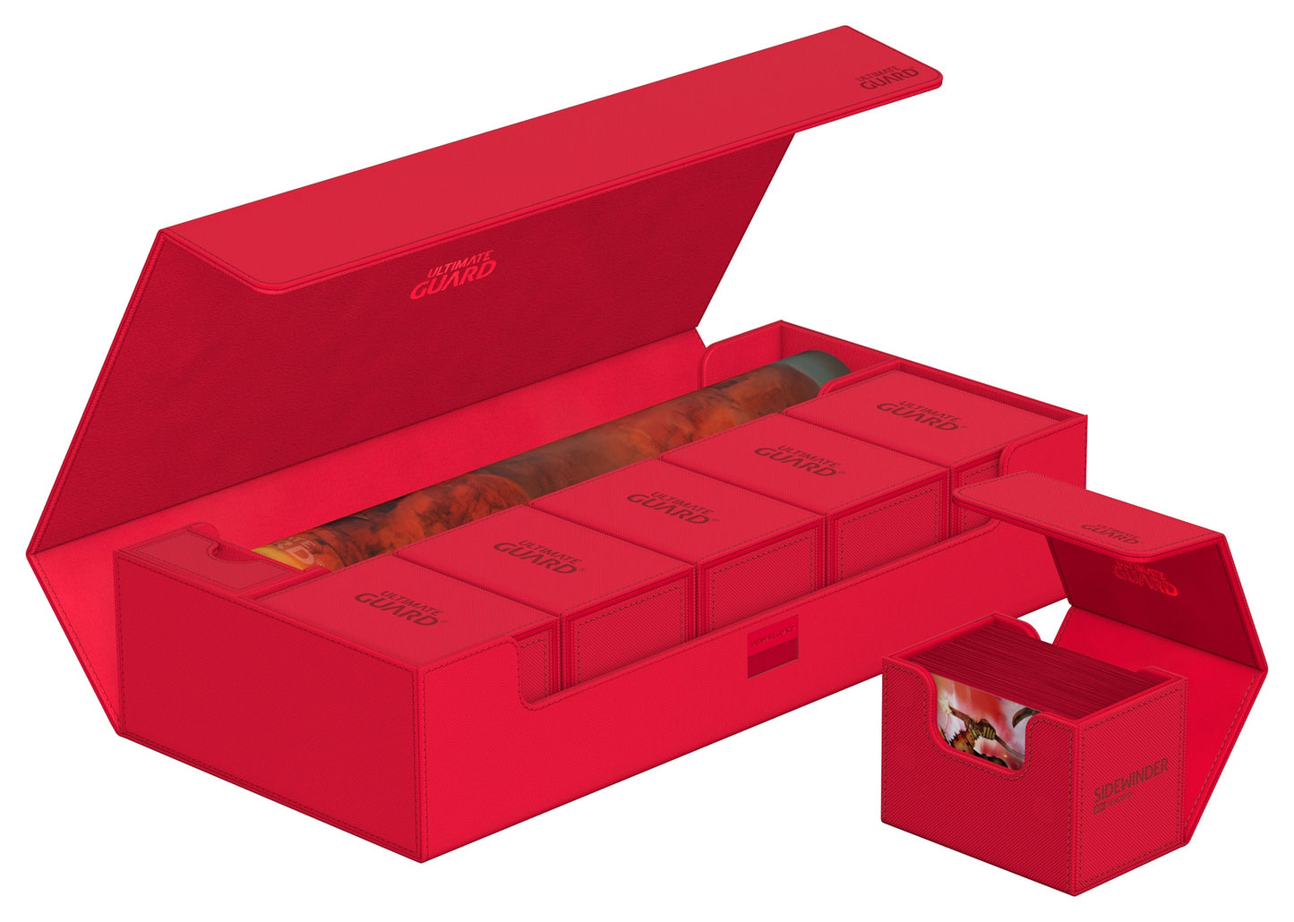 Ultimate Guard Deck Case Superhive 550+ Monocolor Red