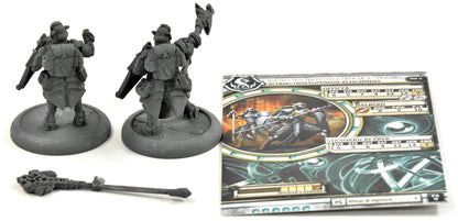 WARMACHINE Houseguard Halberdiers Officer & Standard #1 METAL Retribution