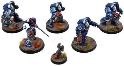 SPACE MARINES 5 Terminator Squad #1 WELL PAINTED Warhammer 40K