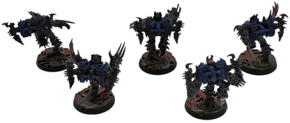 CHAOS SPACE MARINES 5 Warp Talons #1 WELL PAINTED Warhammer 40K Night Lords